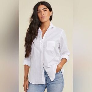 Grayson The Hero White Button Down Shirt 100% Cotton Classic Minimalist Large